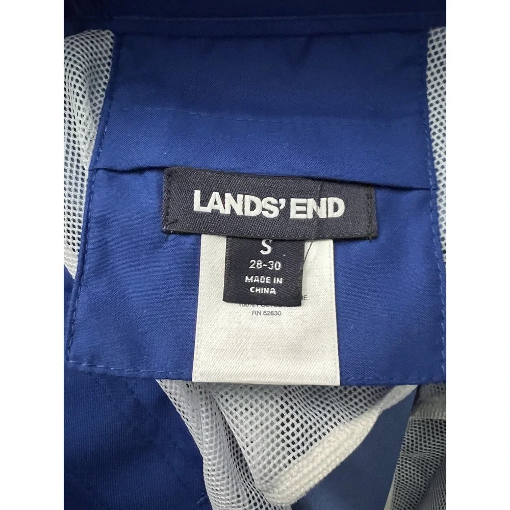 Lands End Mens Swim Trunk‎ Blue Size Small